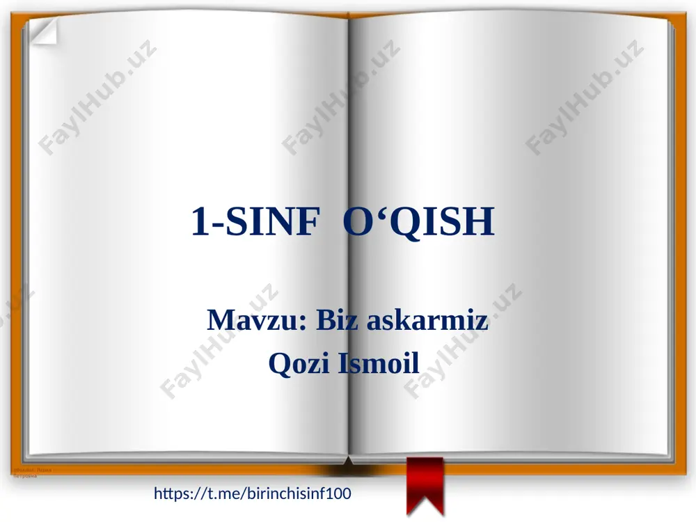 1-sinf o‘qish 5-dars — PPTX