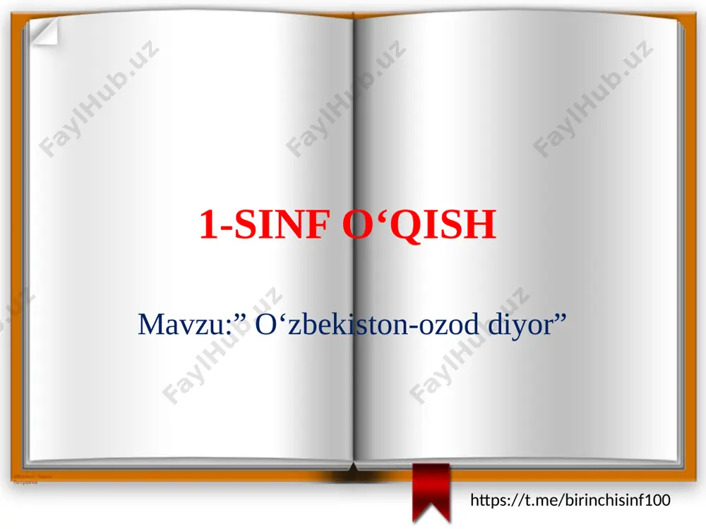 1-sinf o‘qish 3-dars — PPTX