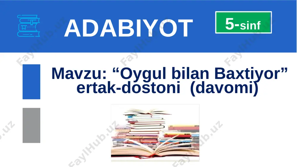 oygul bn baxtiyor davomi — PPTX