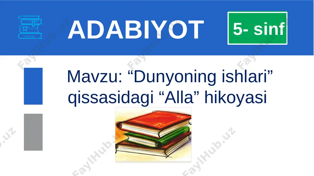dunyoning ishlari — PPTX