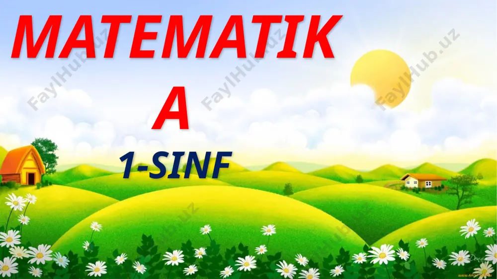 1-sinf matematika 72-dars — PPTX
