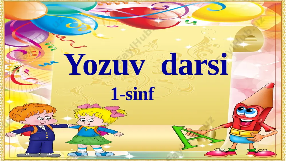 1-sinf yozuv 24- dars — PPTX