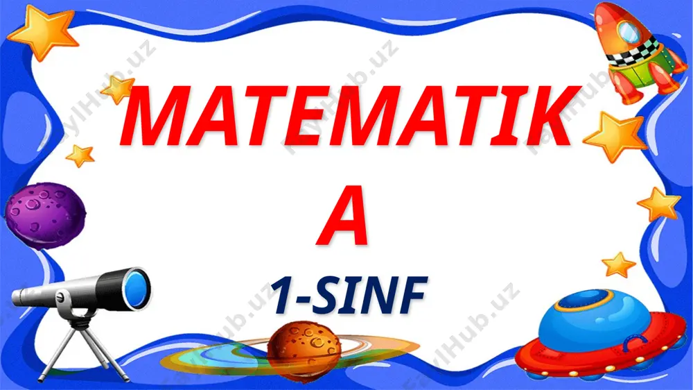 1-sinf matematika 69-dars — PPTX