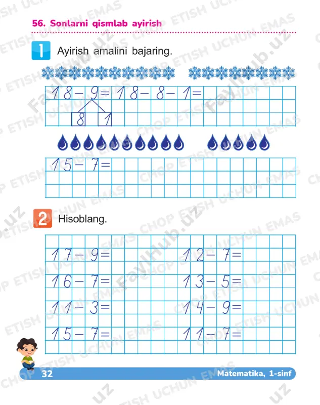 matematika 1 sinf daftar 56-60 — PDF