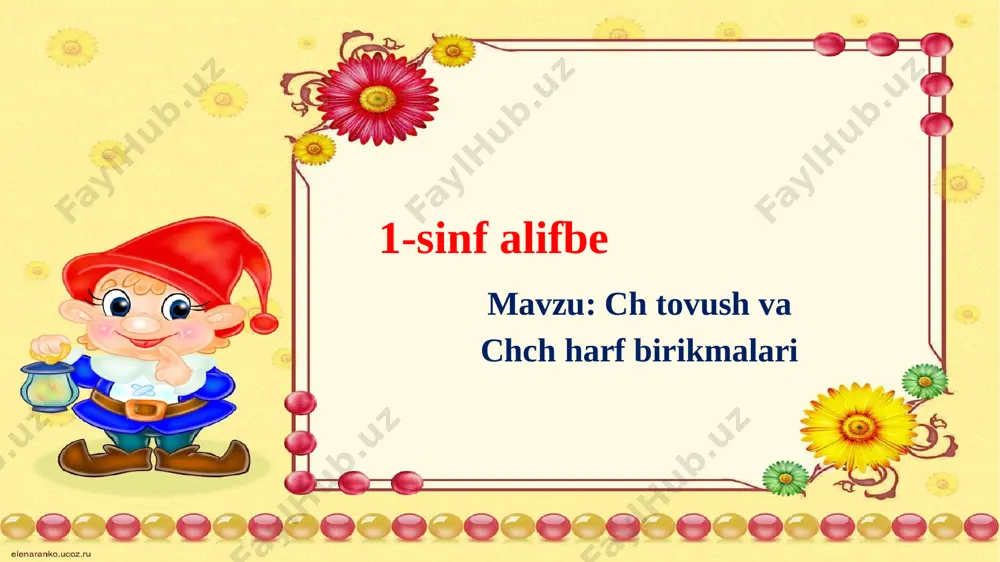1-sinf alifbe ch — PPTX