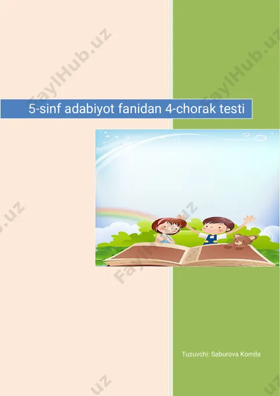 5-adabiyot yangi darslik asosida 4-chorak — PDF