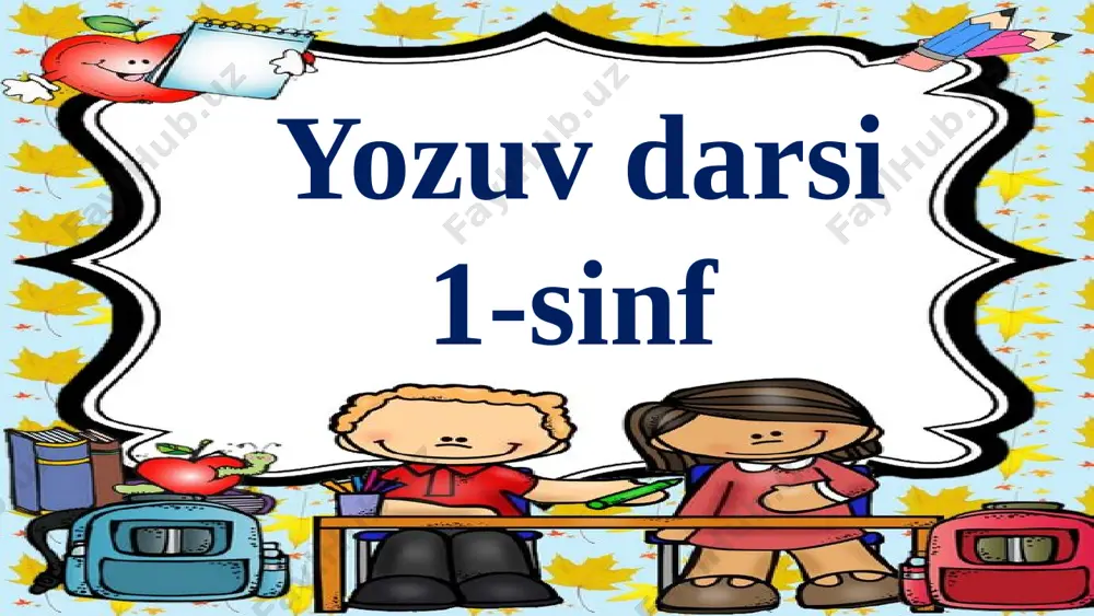 1-sinf yozuv kichik v harfi — PPTX