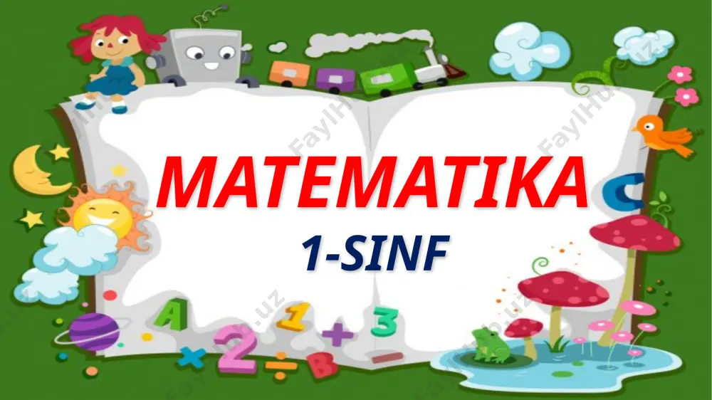 1-sinf matem 11 dan 20 gacha bo 'lgan sonlar — PPTX