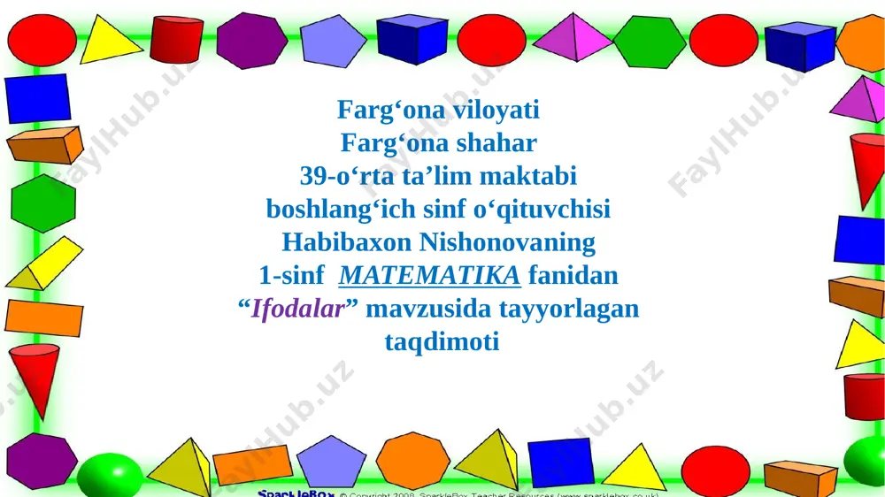 ifodalar — PPTX