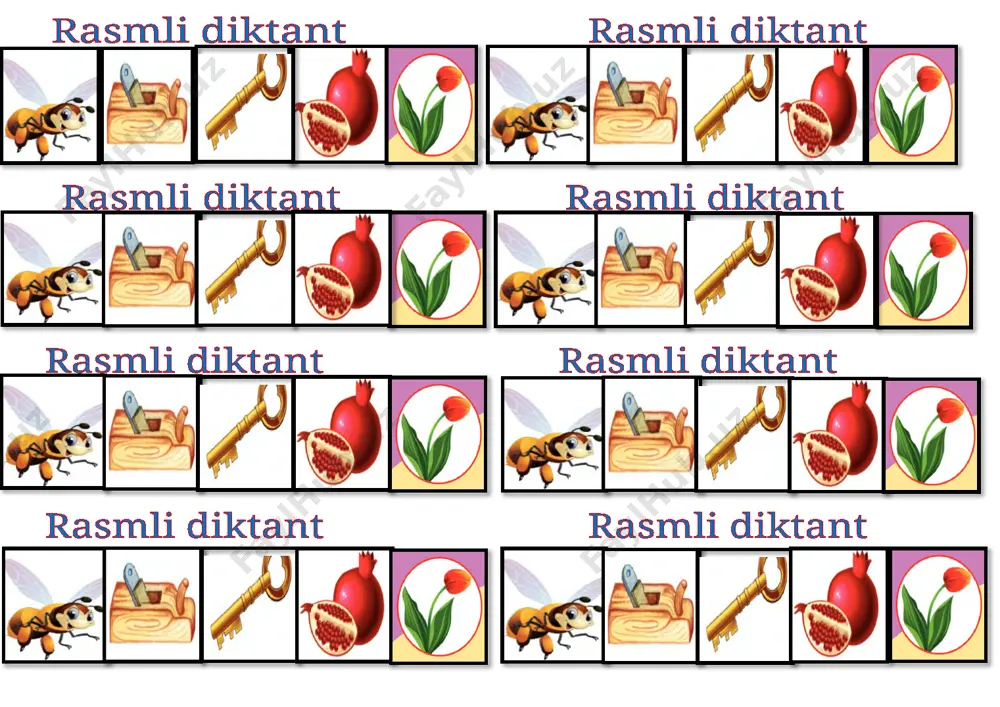 rasmli diktant — DOCX