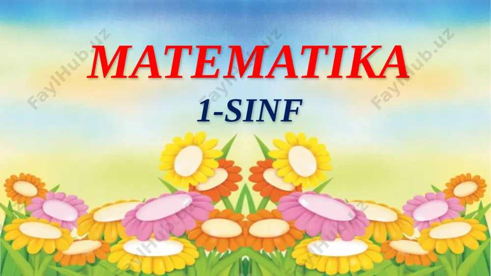 matem juft va toq sonlar — PPTX