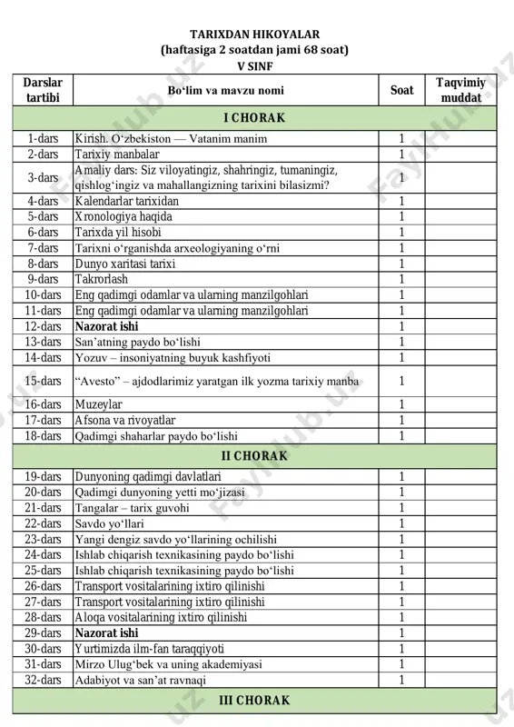 5-sinf tarix — PDF