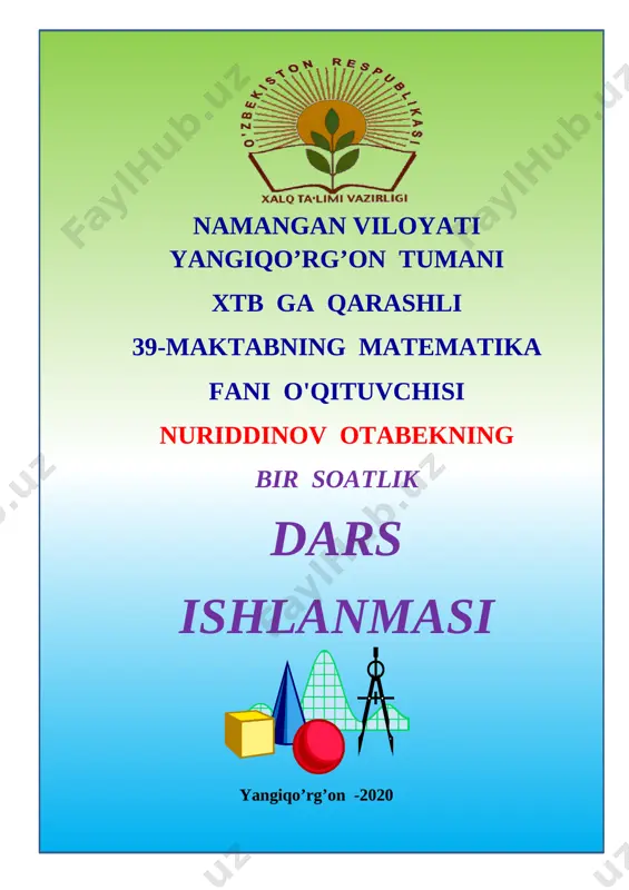 o'nli kasrni qo'shish va ayirish — DOCX