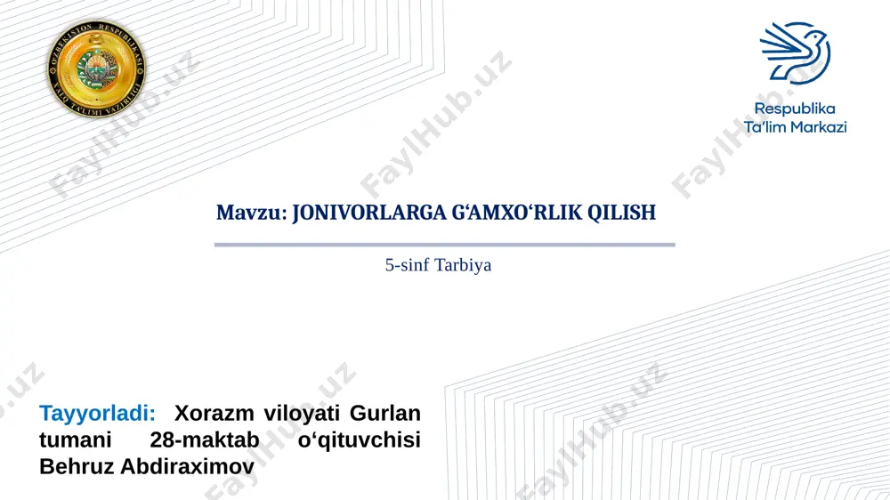 5-sinf tarbiya — PPTX