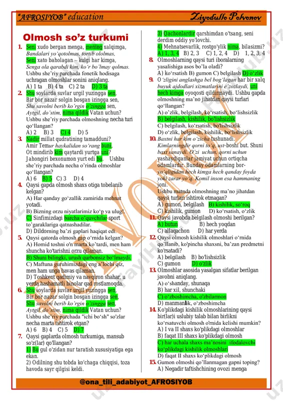 olmosh test.javobli — PDF