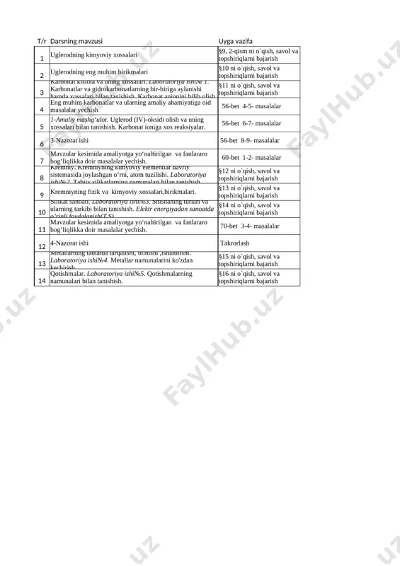 kimyo 9-2-ch(4) — XLSX