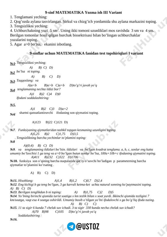 9-10-11 matematika test — DOCX