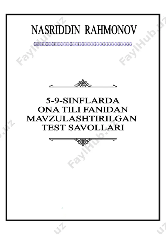 ona tili mavzulashtirilgan test_5-9 — PDF