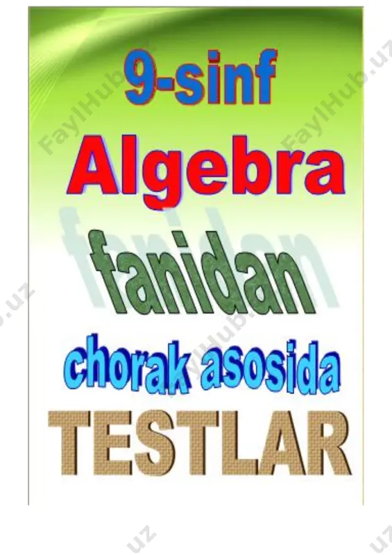 9-sinf_choraklik — DOCX