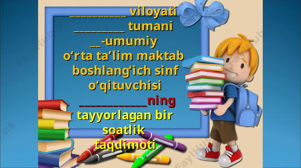 mustaqillk darsi taqdimoti — PPT