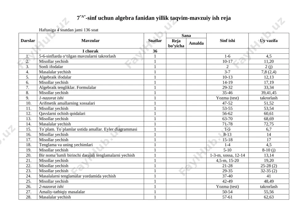 ixtisoslashgan taqvim reja 2021-2022 matematika — ZIP