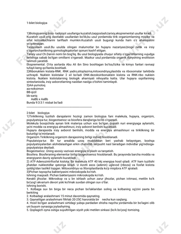 9-sinf biologiya by enjoy — PDF