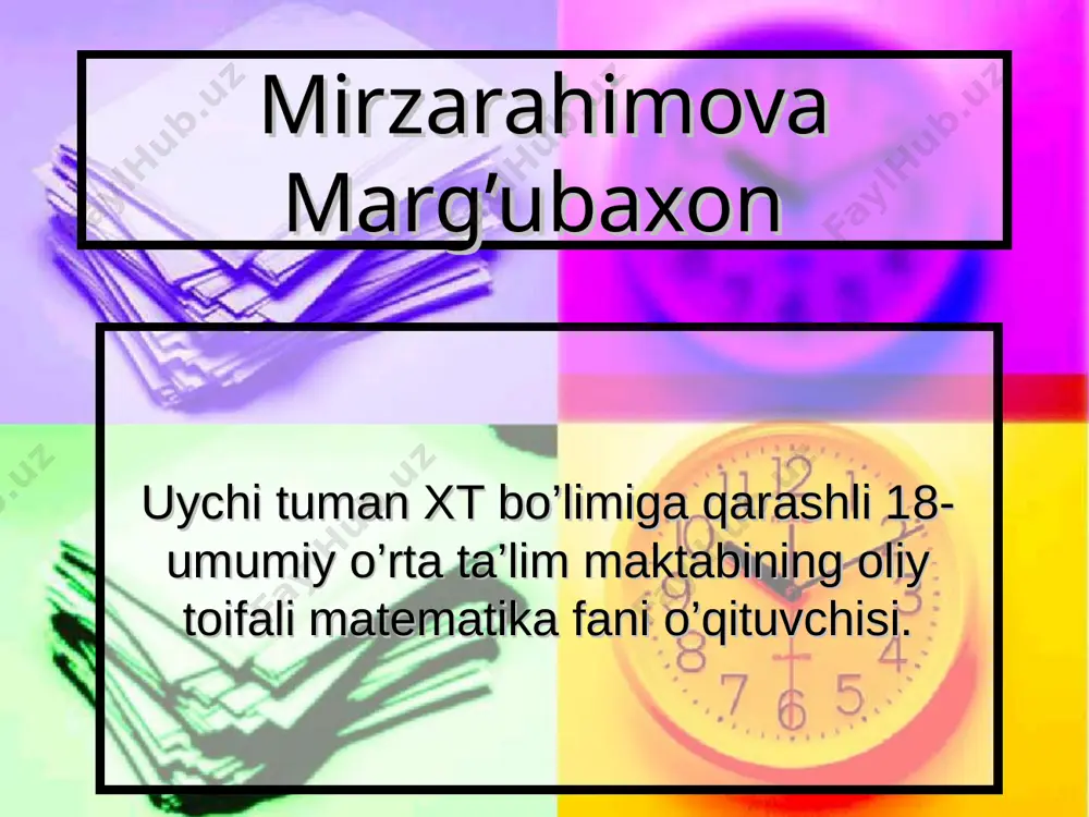 9-sinf ikkilangan burchakning sinus kosinus — PPT