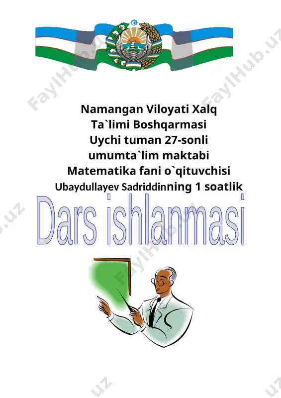 qo’shish formulalari — DOCX