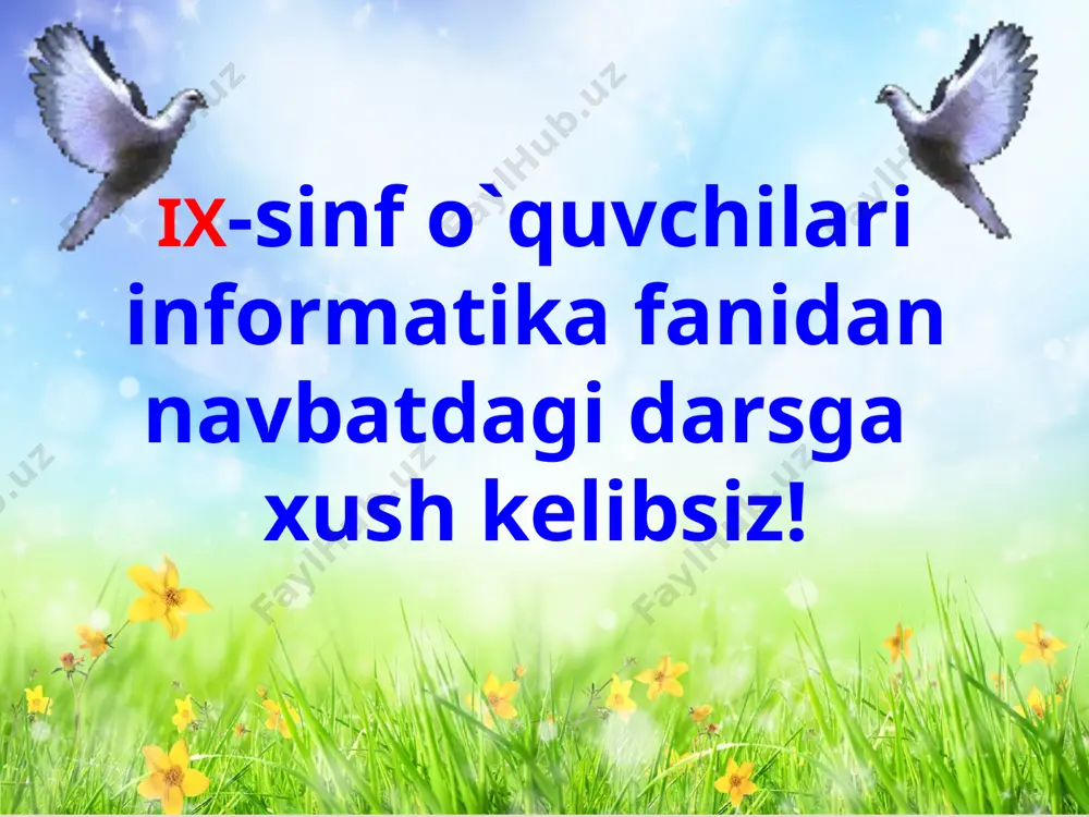 9-web grafika mavzusini takrorlash — PPT