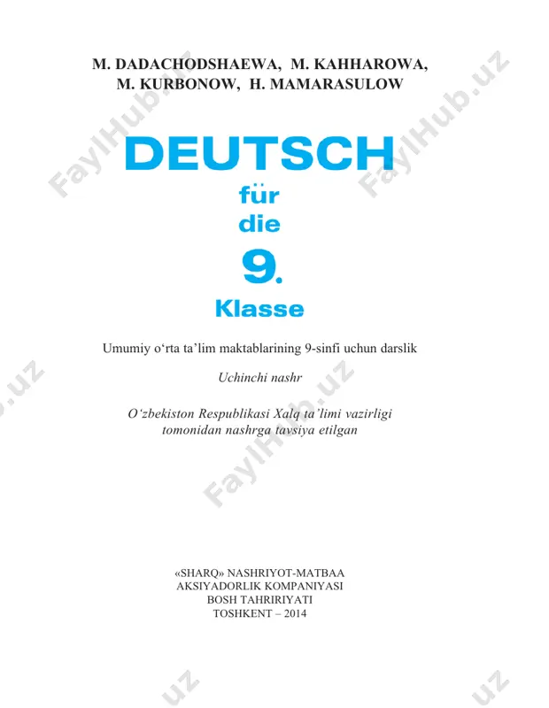 nemis tili 9(@kitob_ulashaman_bot) — PDF