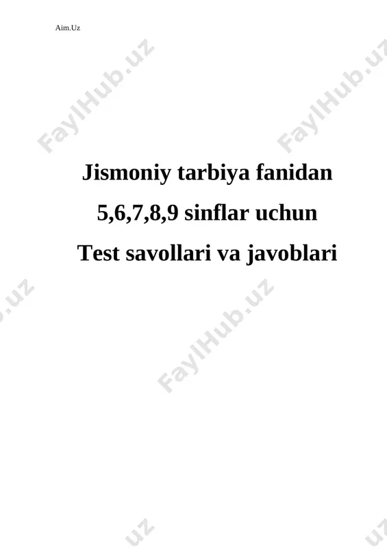 5,6,7,8,9 sinflar uchun — DOCX