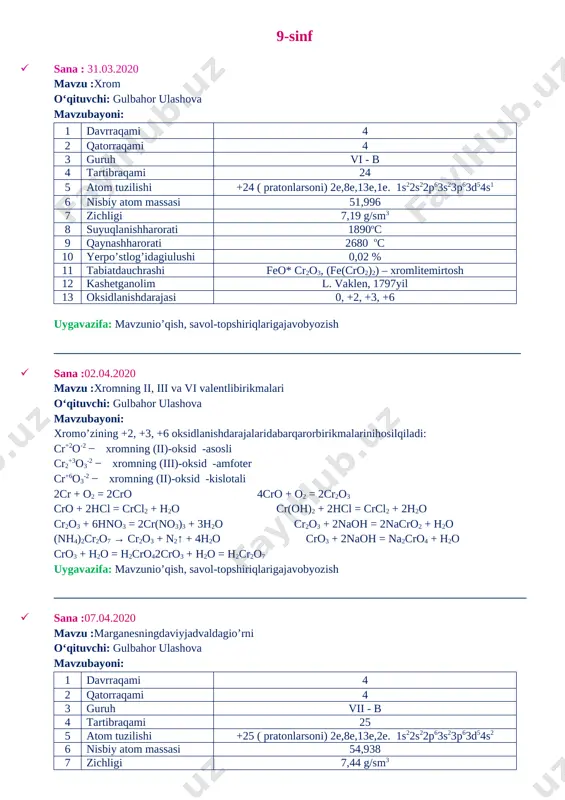 kimyo9 tezis 1.05 — DOCX