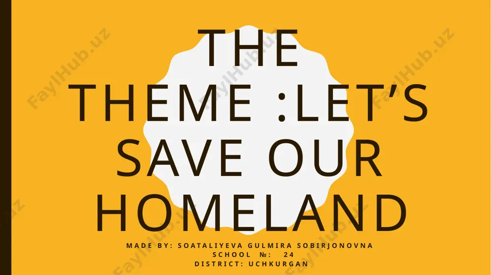 slayd let's save our homeland-2 — PPTX