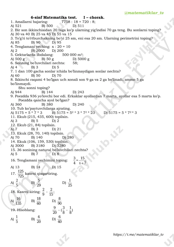 6-sinf-matematika-1-2-3-4-chorak — PDF