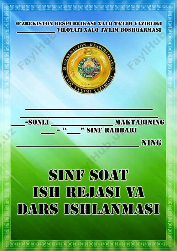 6-sinf sinf soati — DOC