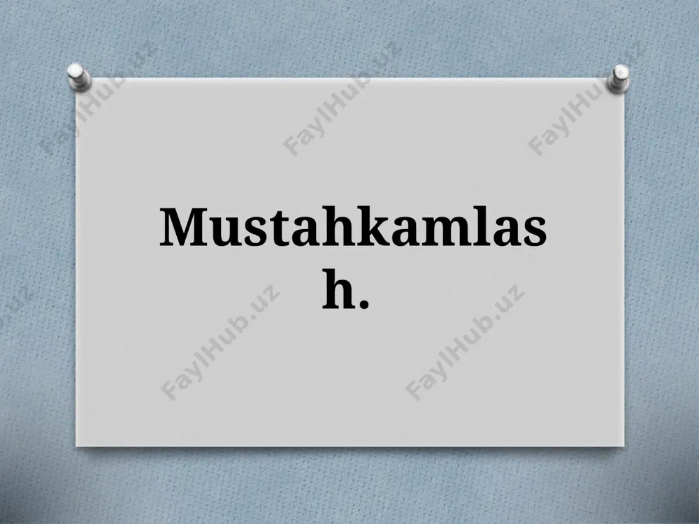 7-sinf. mustahkamlash. 2 — PPTX