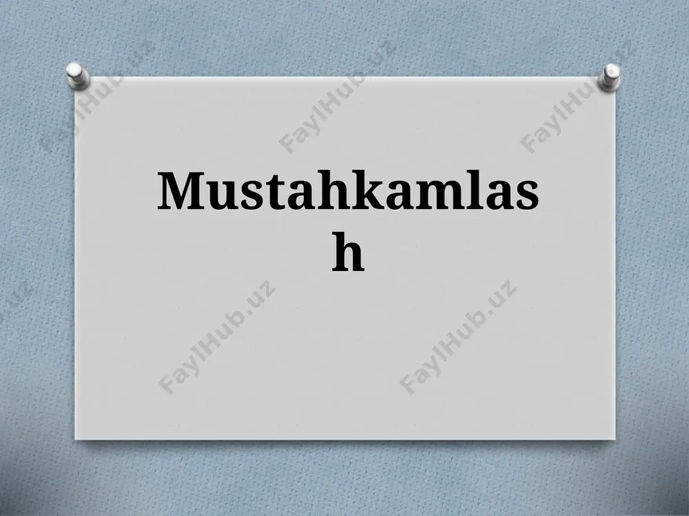 7-sinf. mustahkamlash 4.. — PPTX