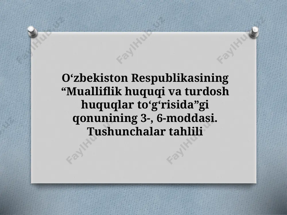 7_sinf_oʻzbekiston_respublikasining_“mualliflik_huquqi_va_turdosh — PPTX
