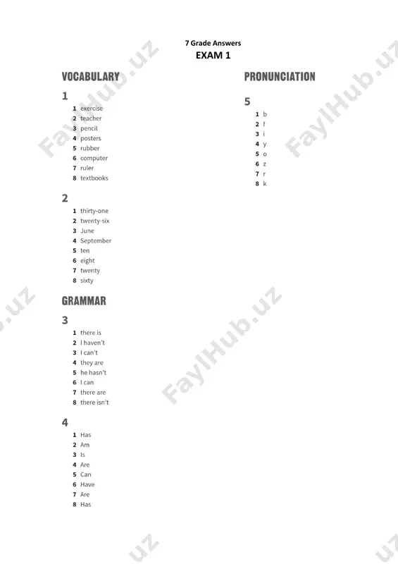 7-sinf answers — PDF