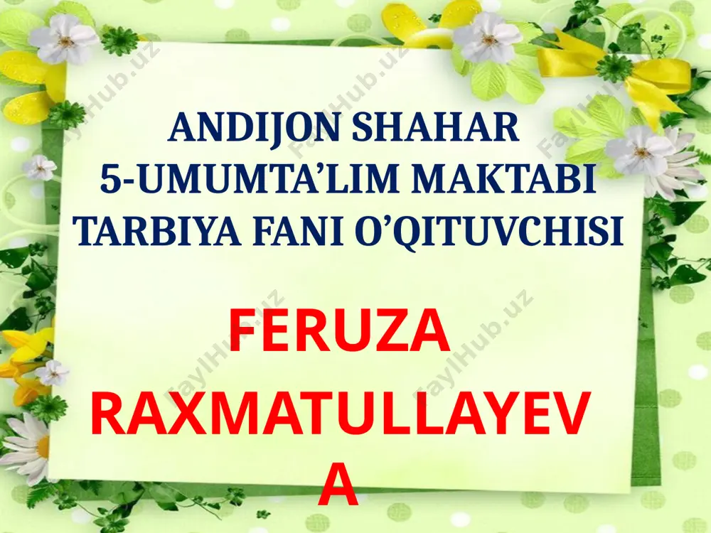 7.14 avval tinglashni o'rganing — PPTX