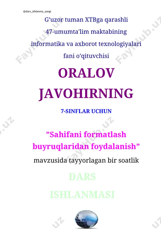 7_sinf_informatika_07_sahifani_formatlash_buyruqlaridan_foydalanish+ — DOCX
