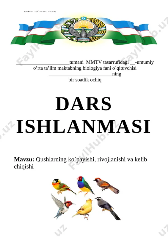 7-sinf biologiya 08.qushlar+ — DOCX
