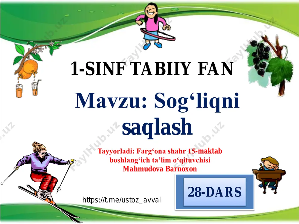 1-sinf tabiiy fan 28 dars — PDF