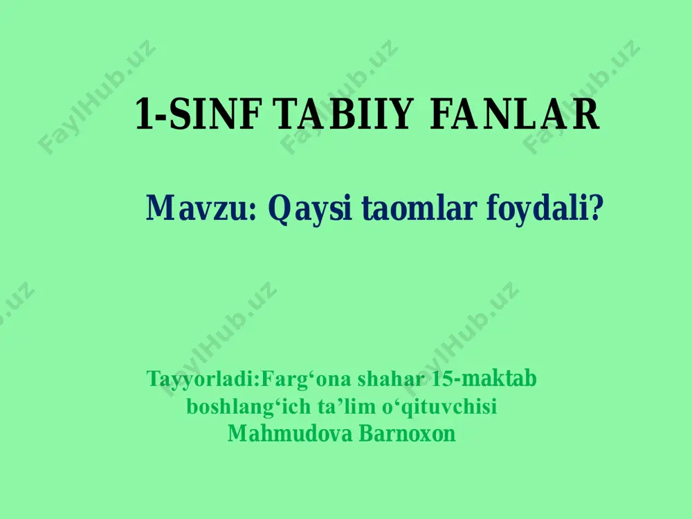 1-sinf tabiiy fan 26-dars — PDF