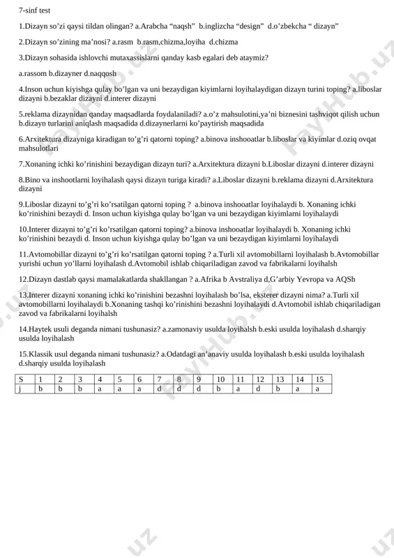 7-sinf test — DOCX