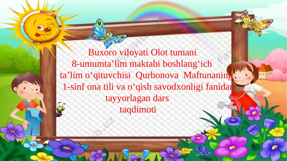1-sinf ertak qahramoni — PPTX
