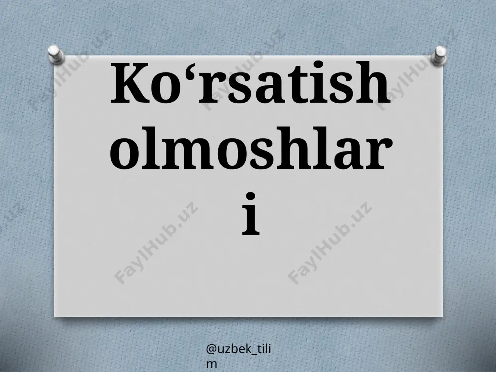 7-sinf. ko‘rsatish olmoshlari — PPTX