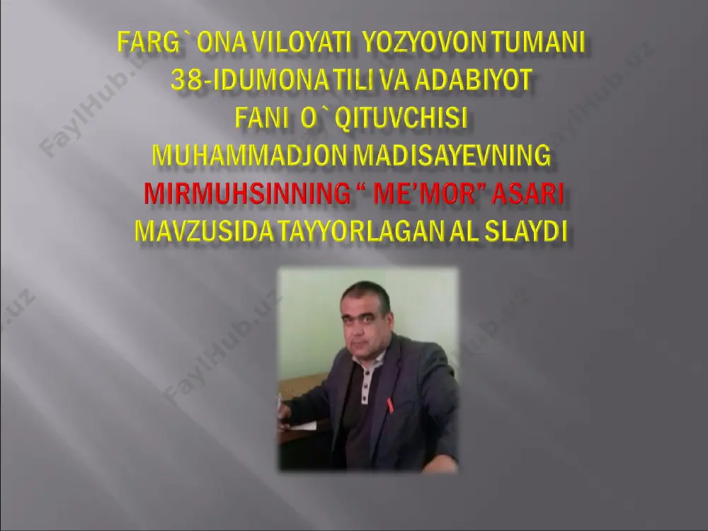 7-sinf_mirmuxsin — PPT