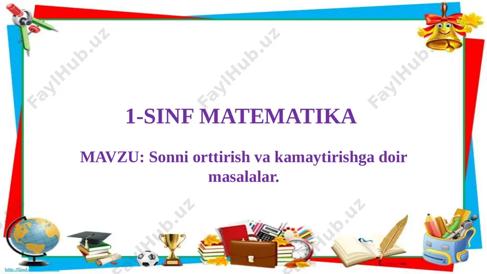 1-sinf matematika 85-dars @birinchisinf100 — PPTX