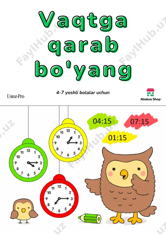 vaqtga qarab bo'yang - ustozpro — PDF